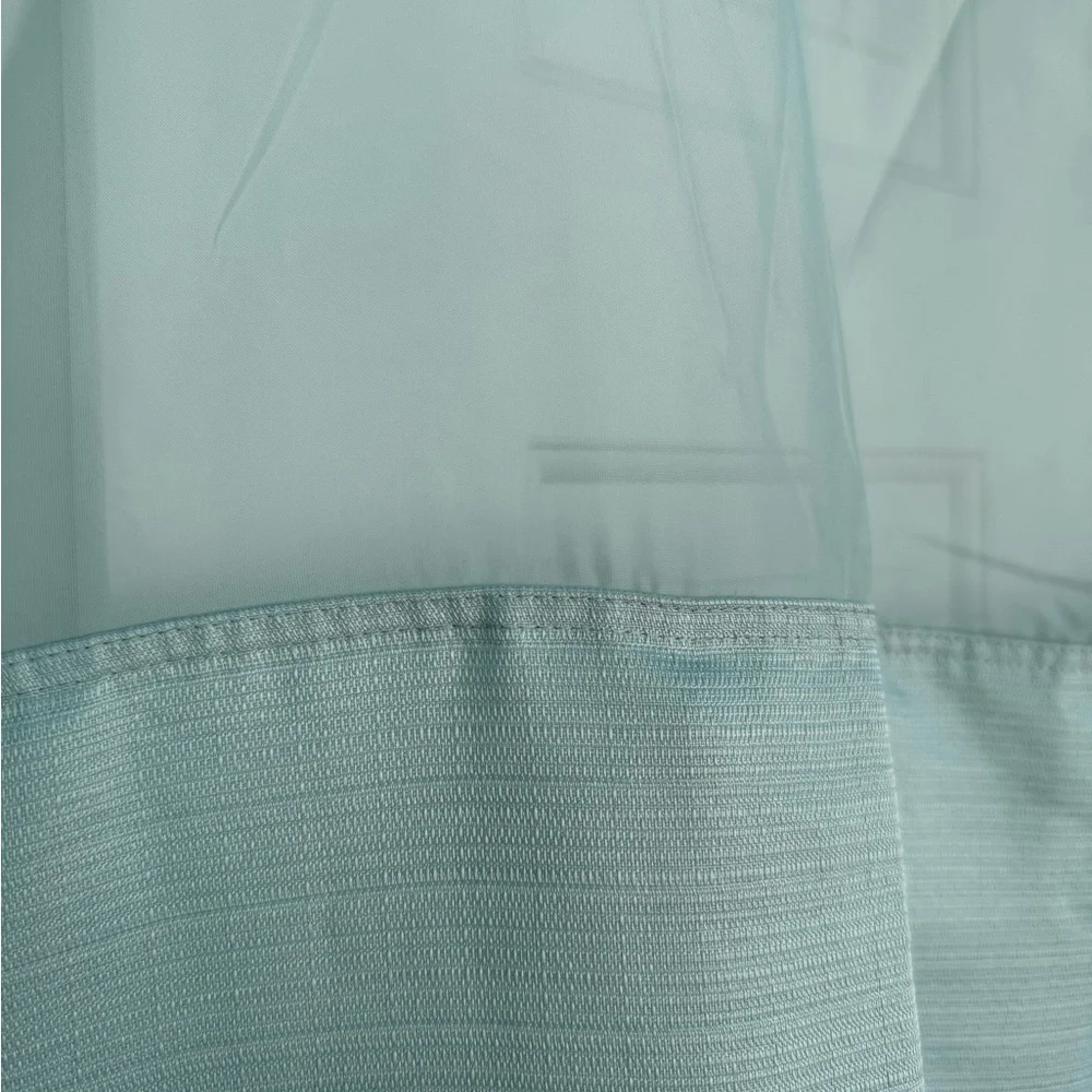 No Hooks Needed Linen Textured Shower Curtain Snap-in Fabric Liner Set 72”w x74L